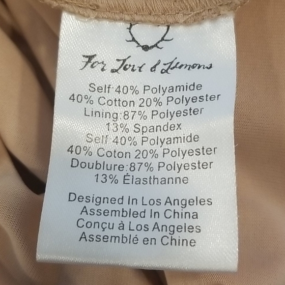 💕FOR LOVE & LEMONS💕 San Marcos Mini Dress XS - Picture 14 of 14